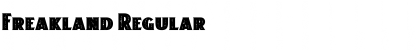 Download Freakland Regular Font Title Preview