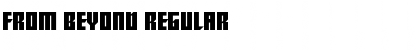 Download From Beyond Regular Font Title Preview