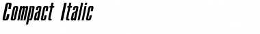 Download Compact Italic Font Title Preview