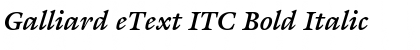 Download Galliard eText ITC Font
