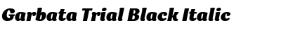 Download Garbata Trial Black Italic Font
