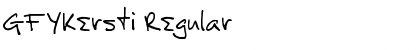 Download GFYKersti Regular Font Title Preview
