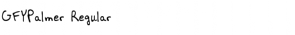 Download GFYPalmer Regular Font Title Preview