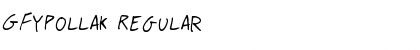 Download GFYPollak Regular Font Title Preview