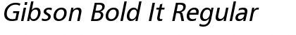 Download Gibson Bold It Regular Font Title Preview