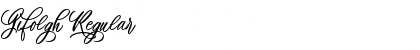 Download Gifolgh Regular Font Title Preview