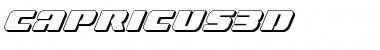 Download Capricus 3D Regular Font Title Preview
