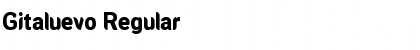 Download Gitaluevo Regular Font Title Preview