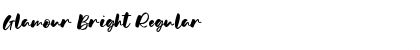 Download Glamour Bright Regular Font Title Preview