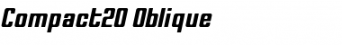 Download Compact20 Regular Font Title Preview