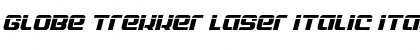Download Globe Trekker Laser Italic Italic Font Title Preview