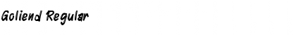 Download Goliend Regular Font Title Preview