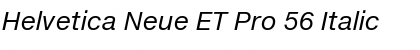Download Helvetica Neue ET Pro 56 Italic Font