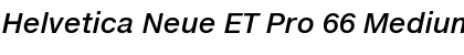 Download Helvetica Neue ET Pro 66 Medium Italic Font