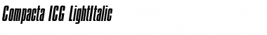 Download Compacta ICG LightItalic Font Title Preview