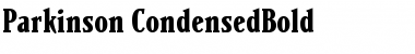 Download Parkinson Bold Font Title Preview