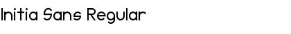 Download Initia Sans Regular Font Title Preview