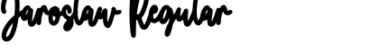 Download Jaroslaw Regular Font Title Preview