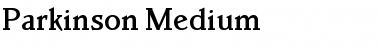 Download Parkinson Regular Font Title Preview