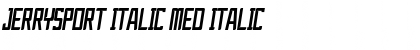Download JerrySport Italic Med Italic Font Title Preview