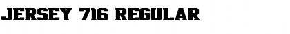 Download Jersey 716 Regular Font Title Preview
