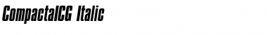 Download CompactaICG Italic Font Title Preview