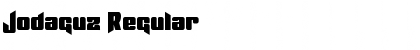 Download Jodaguz Regular Font Title Preview