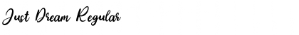 Download Just Dream Regular Font Title Preview