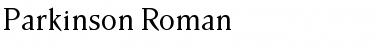 Download Parkinson Regular Font Title Preview
