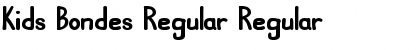 Download Kids Bondes Regular Regular Font Title Preview