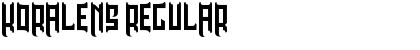 Download KORALENS Regular Font Title Preview