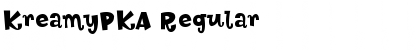 Download KreamyPKA Regular Font Title Preview