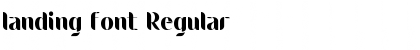 Download landing font Regular Font Title Preview