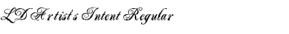 Download LD Artist's Intent Regular Font Title Preview