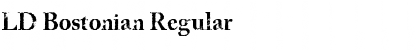 Download LD Bostonian Regular Font Title Preview