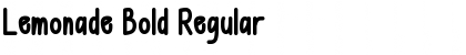 Download Lemonade Bold Regular Font Title Preview