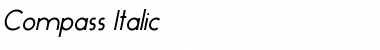 Download Compass Italic Font Title Preview