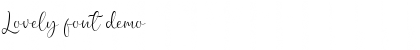Download Lovely font demo 
 Font Title Preview