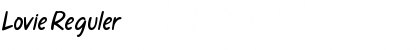 Download Lovie Reguler Font Title Preview