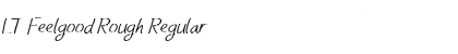 Download LT Feelgood Rough Regular Font Title Preview