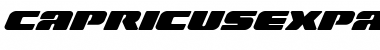 Download Capricus Expanded Expanded Font Title Preview