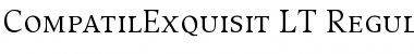 Download CompatilExquisit LT Regular Font Title Preview