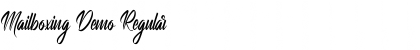 Download Mailboxing Demo Regular Font Title Preview