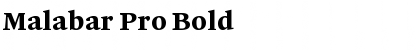 Download Malabar Pro Bold Font Title Preview