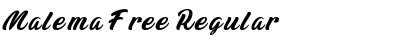Download Malema Free Regular Font Title Preview