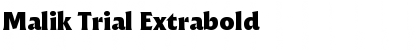 Download Malik Trial Extrabold Font Title Preview