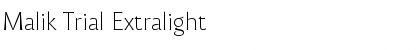 Download Malik Trial Extralight Font Title Preview