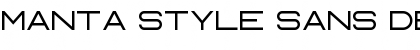 Download Manta Style Sans DEMO Regular Font Title Preview