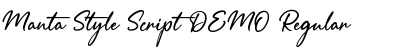Download Manta Style Script DEMO Regular Font Title Preview