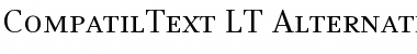 Download CompatilText LT Regular Font Title Preview
